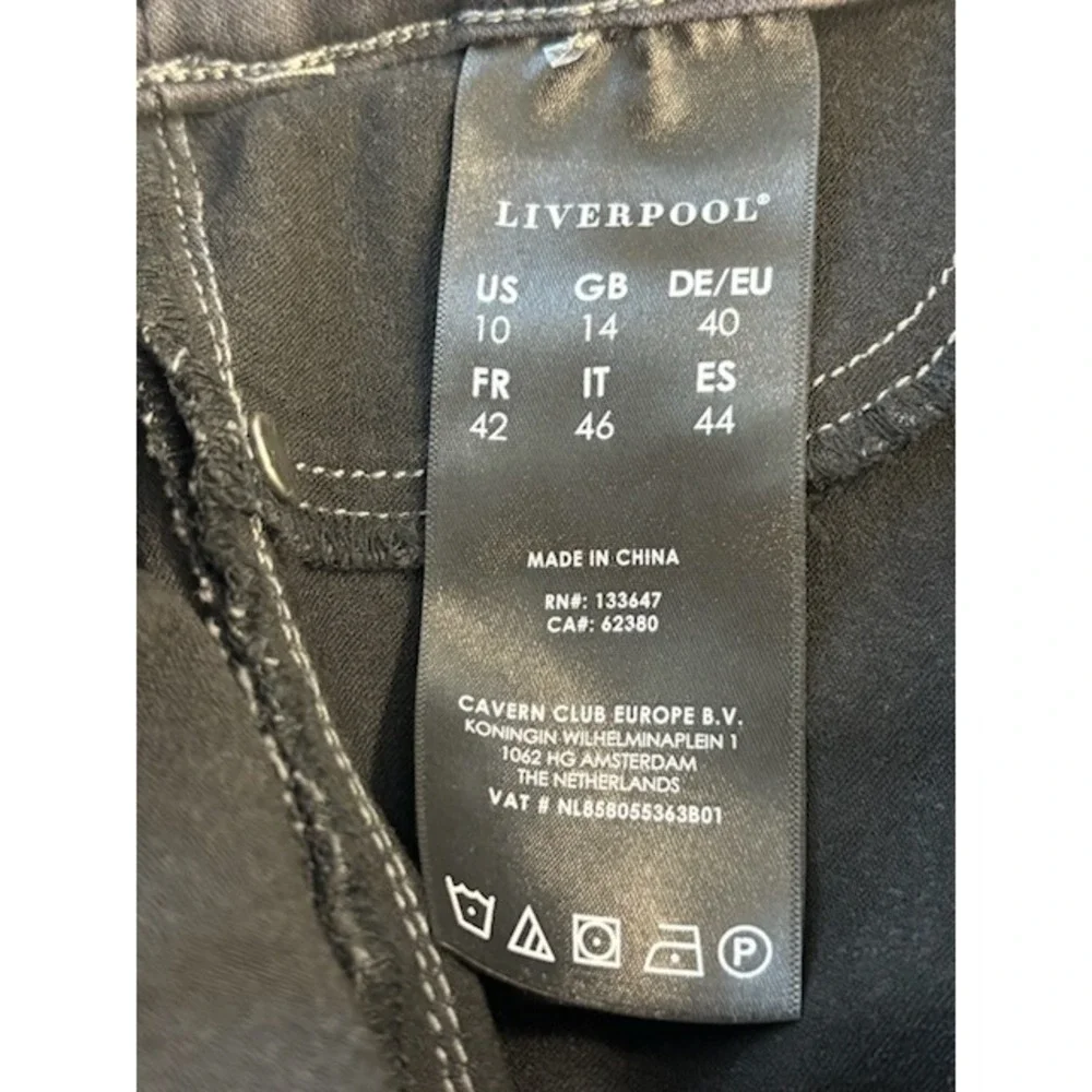 Liverpool The Skinny Gray Denim Jeans Leggings Elastic Waist Women's Size‎ 10 30